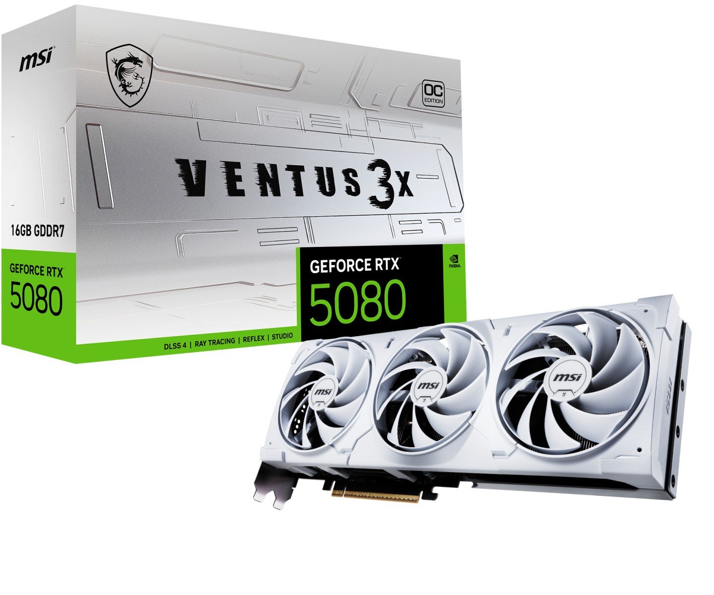 GEFORCE RTX 5080 16G VENTUS 3X OC WHITE - Image 1