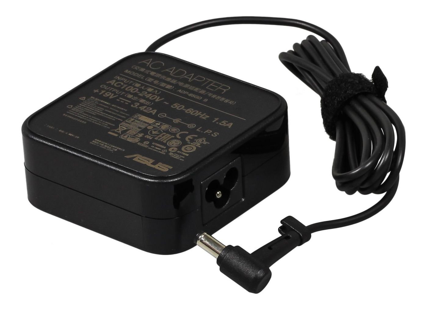 0A001-00040000710.jpg AC-Adapter 65W 19V 3-pin 0A001-00040000, Indoor, 19 V, 65 W, 3-pin, Black - Image 1