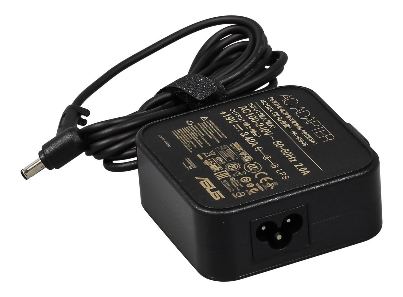0A001-00041700710.jpg AC Adapter 65W 19V (3 Pin) 0A001-00041700, Notebook, Indoor, 19 V, 65 W, Black, Asus... - Image 1
