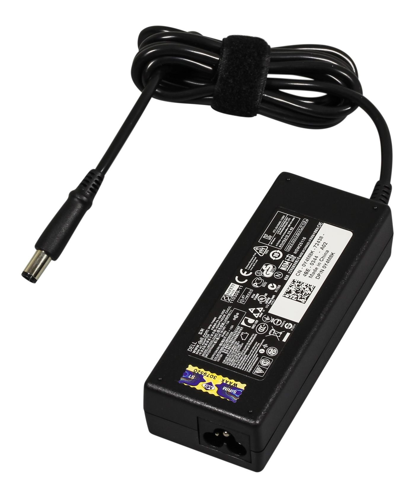 0W6KV1430.jpg AC Adapter, 90W, 19.5V, 3 Pin, 7.4mm, C6 Power Cord (Not incl.) 0W6KV, Monitor, Indoor, 90 W, Black, AC-to-DC, Dell - Image 1