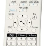 Remote Controller 1613717, Projector, Press  buttons, Black, White