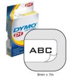 Tape D1 Black On White 9mmx7m