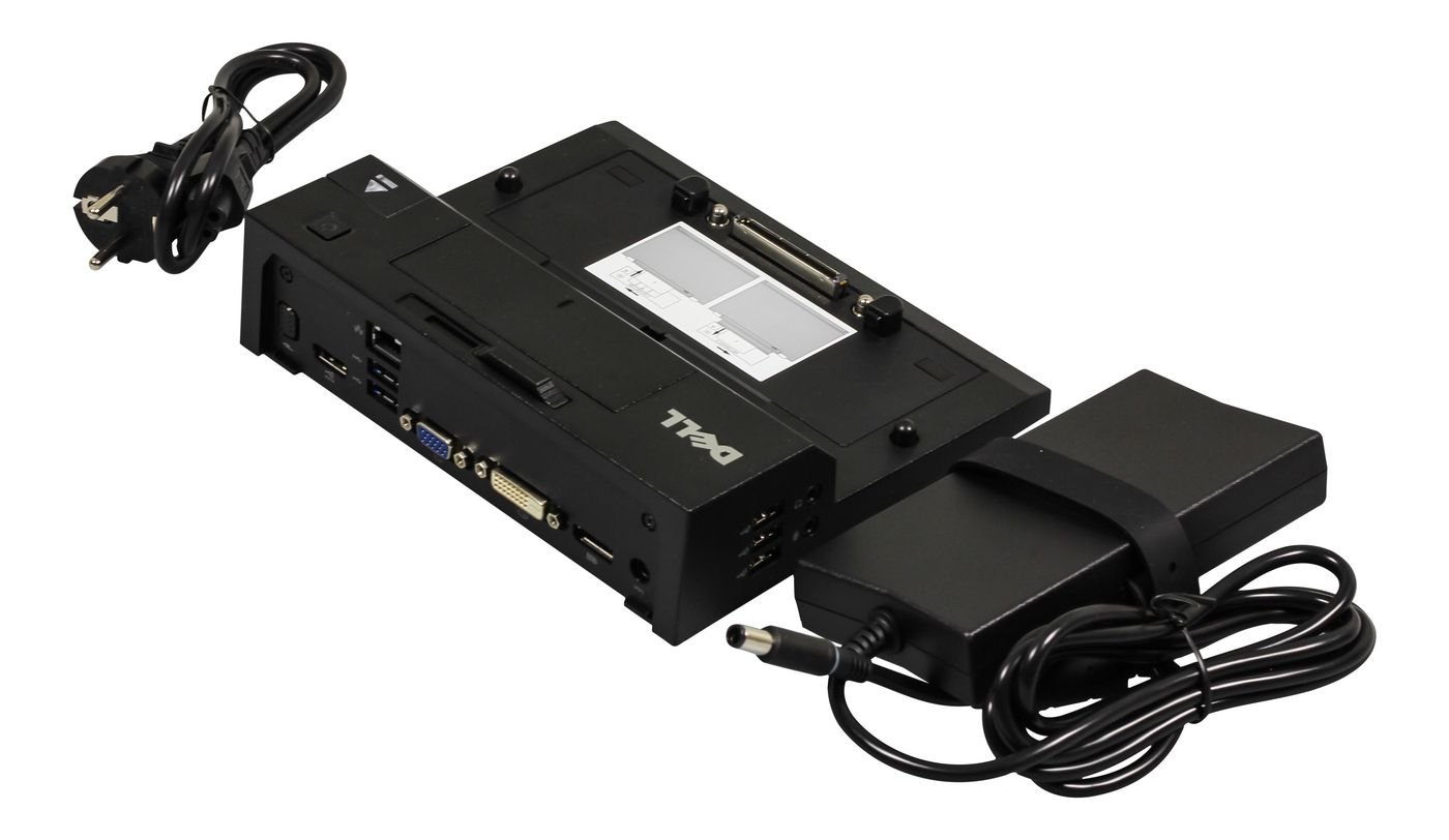 452-114221430.jpg Port Replicator : EURO2 Simple E-Port II with 130W AC Adapter USB 3.0 without stand (Kit) - Image 1