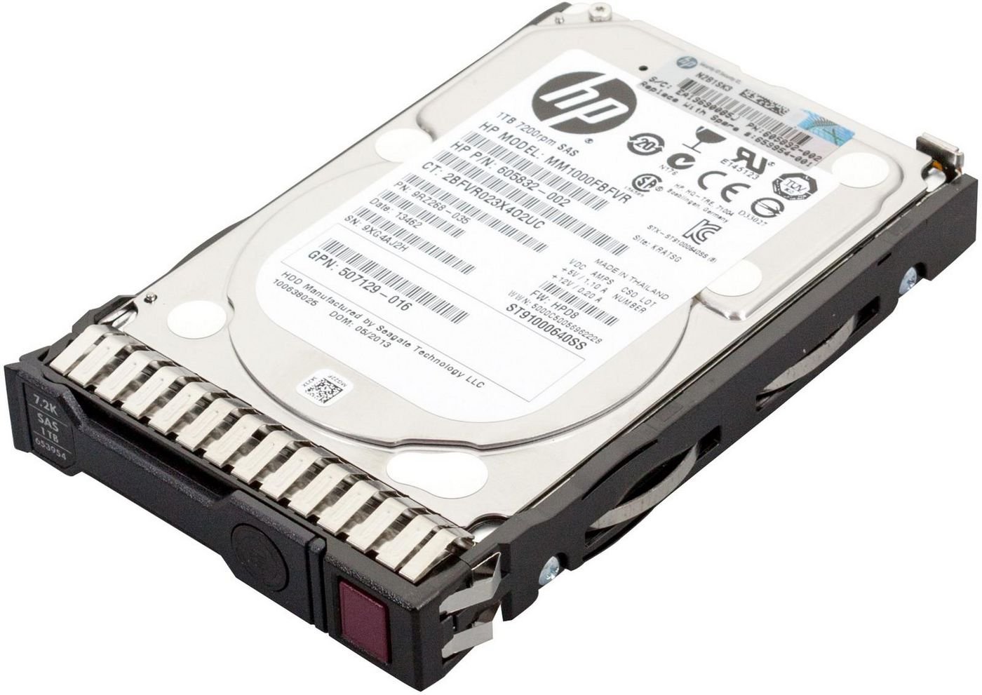 653954-001482.jpg 1TB dual-port SAS HDD 7200Rpm 653954-001, 2.5", 1000 GB, 7200 RPM - Image 1