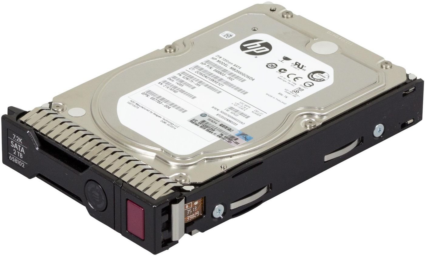 658102-001482.jpg 2TB 6G SATA 7.2k 3.5in SC MDL 2TB hot-plug SATA HDD, 3.5", 2000 GB, 7200 RPM - Image 1