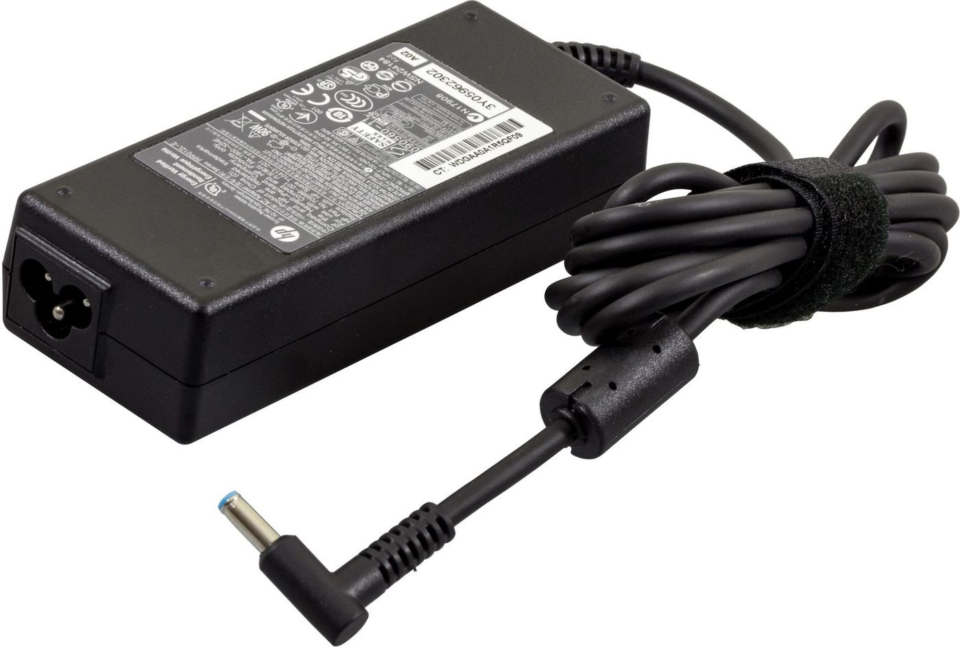 709986-002481.jpg 90W AC power adapter for HP laptops Requires Power Cord - Image 1