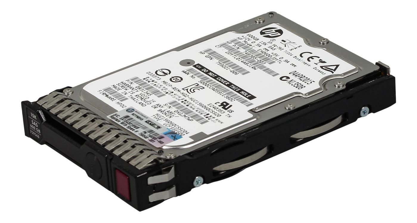 759548-001482.jpg 600GB SAS hard drive 600GB hot-plug SAS, 2.5", 600 GB, 15000 RPM - Image 1