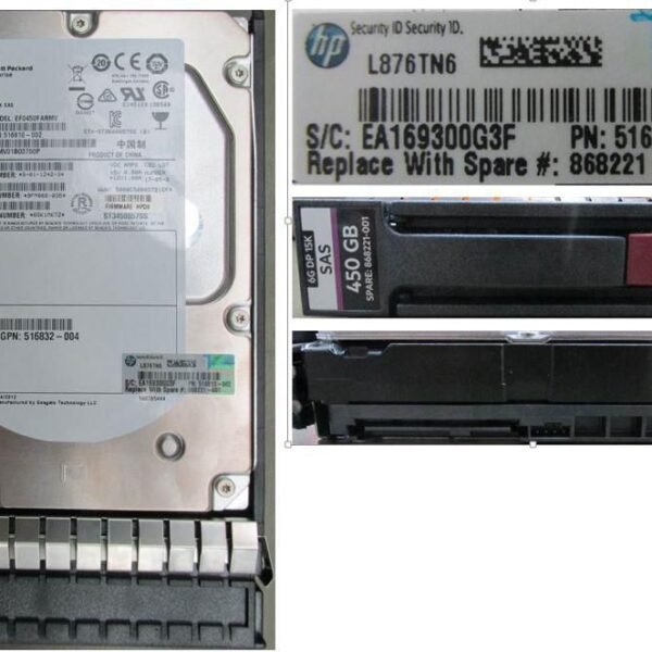 HDD Hot Plug 450GB SAS 15K 3.5 Inch (LFF) (DP)