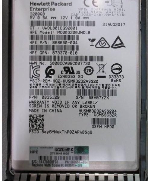 3.2TB SAS 12G SFF SC DS MU SSD