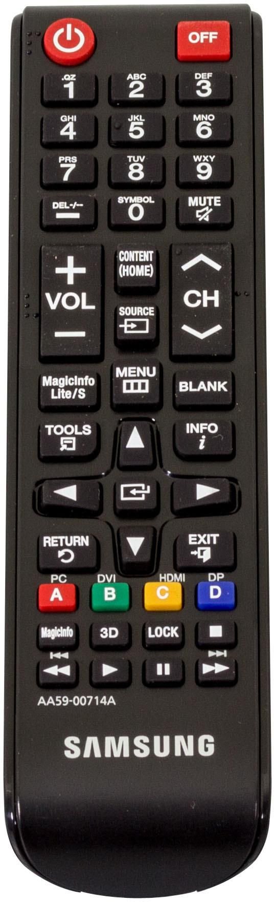 AA59-00714A1490.jpg Remote Control TM1240 AA59-00714A, TV, Press buttons, Black - Image 1