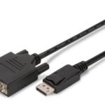 DisplayPort adapter cable, DP  - DVI (24+1) M/M, 2.0m,  w/interlock, DP 1.1a compatible, CE, bl - DVI (24+1) M/M, 2.0m, w/in erlock, DP