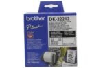 DK22212  WHITE CONTINUOUS  FILM TAPE 62MM QL 500/550  White Continous Plastic Film 62 mm x 15,24m