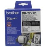 DK22212  WHITE CONTINUOUS  FILM TAPE 62MM QL 500/550  White Continous Plastic Film 62 mm x 15,24m