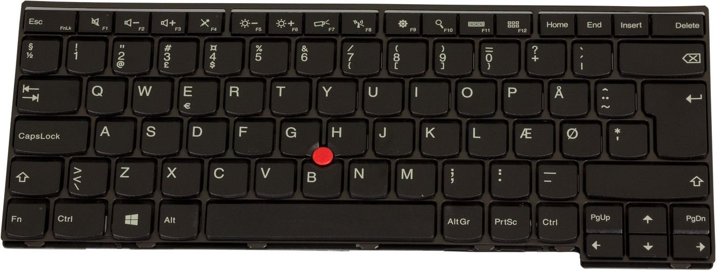 FRU04Y08333370.jpg Danish layout keyboard for Lenovo laptops - Image 1