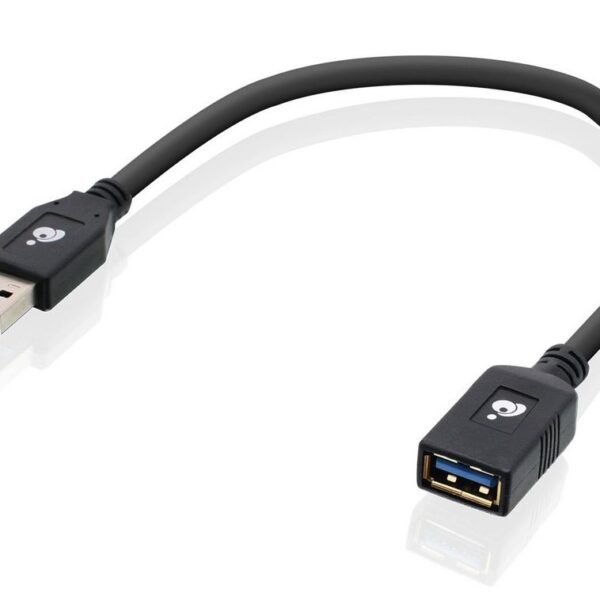 USB 3.0 Extension Cable Male  to Female -12 Inch G2LU3AMF,  0.3 m, USB A, USB A, USB 3.2 Gen 1 (3.1 Gen 1), Male/Female, Black