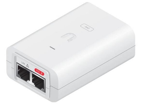 PoE Injector, 24VDC, 12W White
