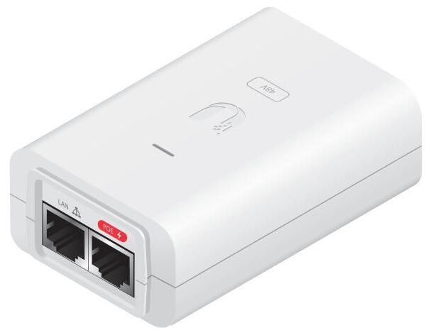 PoE Injector, 48VDC, 24W White