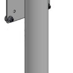 VESA 75/100 Fixed Height Mount on 300mm Pole, for use  with SAFESCREEN01. Can be rotated 180 degrees to give 2 diffrent heights.