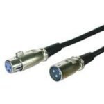 XLR connection cable 2 meter XLR 3-pin -  XLR 3-pin M-F Outer Dimension : 6.0mm, PVC
