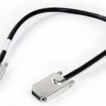 Cable InfiniBand SATAx4 Cable Infiniband, 0.63 m,  SATAx4, SATAx4, Female/Female, Black,Brushed steel, 160 g