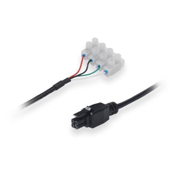 Power cable with 4-way screw  terminal with 4-way screw  terminal