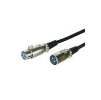 Img_24871998.jpg XLR connection cable 1 meter XLR 3-pin - XLR 3-pin M-F Outer Dimension : 6.0mm, PVC - Image 1