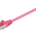 S/FTP CAT6 1m Pink LSZH PiMF (Pairs in metal foil) 4x2xAWG 28, CU
