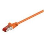 F/UTP CAT6 1m Orange PVC Outer Shield : Foil screening 4x2xAWG 27 CCA