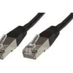 F/UTP CAT5e 2m Black PVC Outer Shield : Foil screening 4x2xAWG 26 CCA