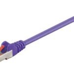 S/FTP CAT6 0.15m Purple LSZH PiMF (Pairs in metal foil)  4x2xAWG 27, CU