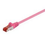 F/UTP CAT6 1.5m Pink PVC Outer Shield : Foil screening 4x2xAWG 27 CCA