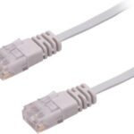 U/UTP CAT6 0.50M Grey Flat Unshielded Network Cable, PVC, 4x2xAWG 32/7 CU