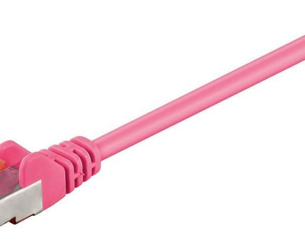 F/UTP CAT6 3m Pink PVC Outer Shield : Foil screening 4x2xAWG 27 CCA