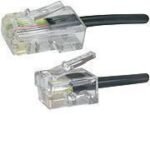 RJ11-RJ45 3M M/M Black 6P/4C-8P/4C