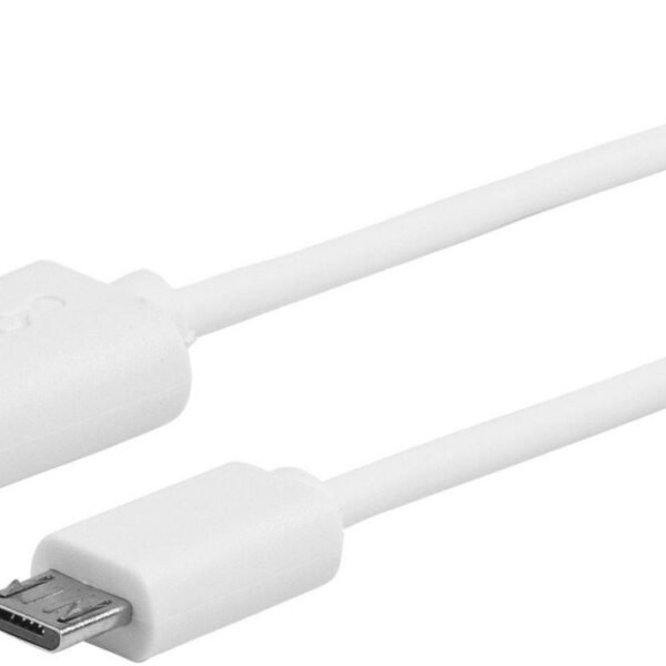 MicroUSB Cable 1m White MicroUSB M - USB A M