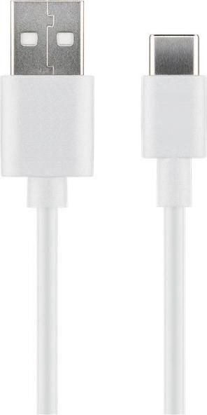 Img_24875735.jpg USB-C to USB2.0 A Cable, 3m White, for synching and charging, Speed Rate at 5 Gbs. 3A - Image 1