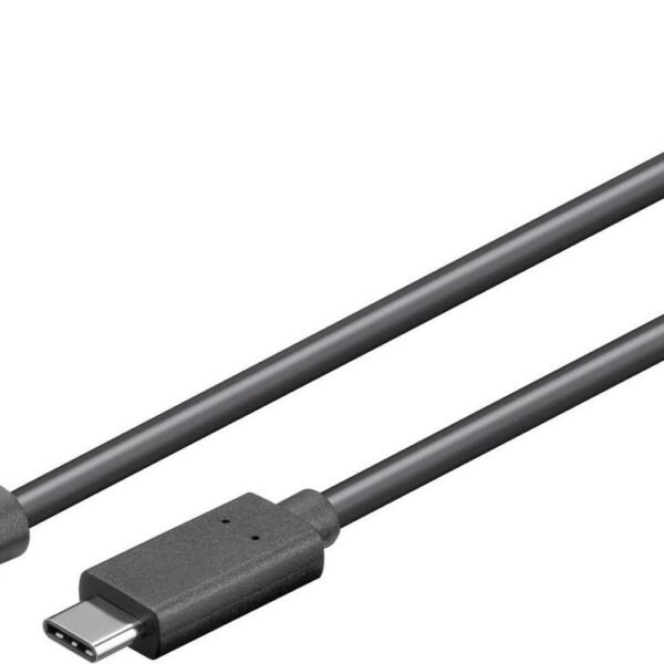 USB-C to USB 3.2 1 Gen 1  Micro B 0,6M Black, for  synching and charging, Speed Rate at 5 Gbs. 4,5W
