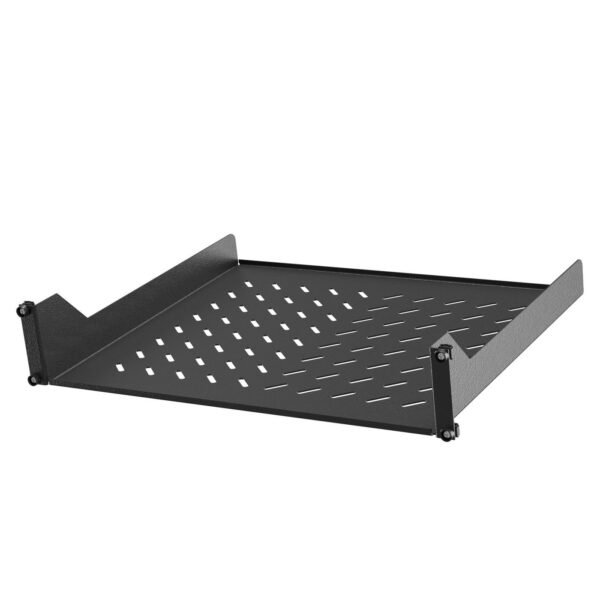 2U 19" Cantilever Fixed Shelf 50Lbs Black (Qty 1)
