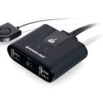 2x4 USB 2.0 peripheral sharing switch 2 computers can share up to 4 USB devices