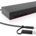 Lenovo 40AF0135EU laptop dock/port replicator Wired Black