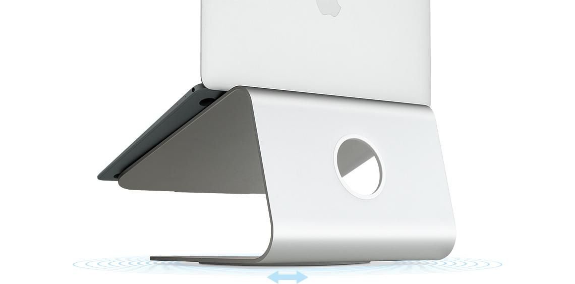 Img_24988455.jpg mStand360 Laptop Stand, Silver w/ Swivel Base - Image 1