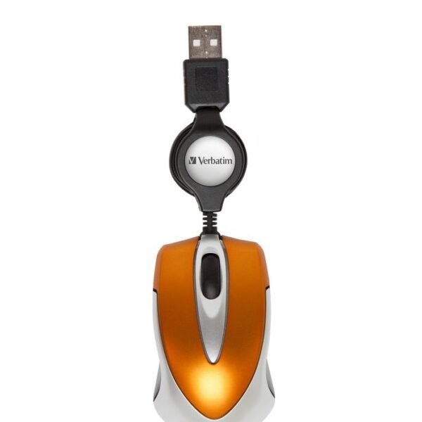 Optical Mini Travel Mouse USB Volcanic Orange