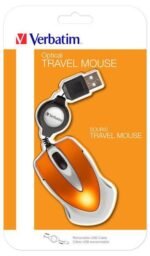 Optical Mini Travel Mouse USB Volcanic Orange - Image 4