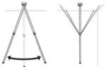 T91B50 TELESCOPIC CEIL MNT T91B50 Telescopic Ceiling  Mount, Mount, Universal, White, AXIS P55/P56/Q60/Q61 AXIS M50 AXIS P33 AXIS - Image 2