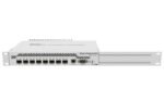 Cloud Router Switch DC 800mhz 512MB RAM, 1xGigabit LAN 8 x SFP+ cages, RouterOS L5 or SwitchOS (dual boot) Passive DT Case, RM Ears - Image 4