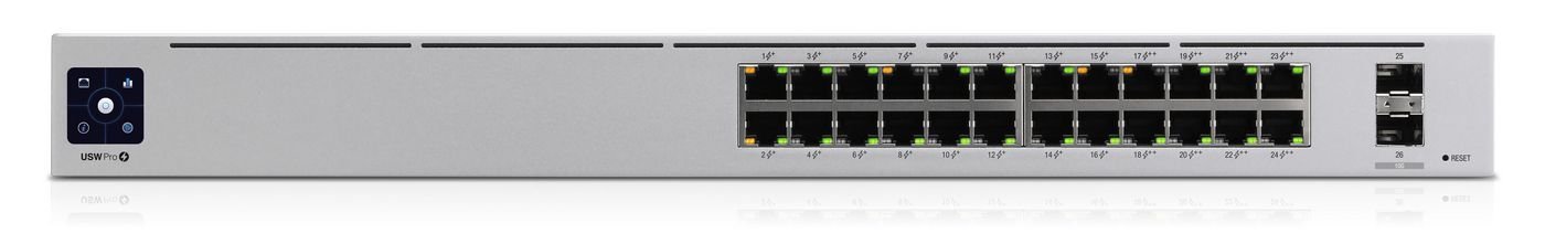 Img_25017757.jpg UniFi USW-Pro-24-POE Gen 2 UniFi UniFi Pro 24-Port PoE, Managed, L2/L3, Gigabit Ethernet (10/100/1000), Power over Ethernet (PoE), Rack - Image 1