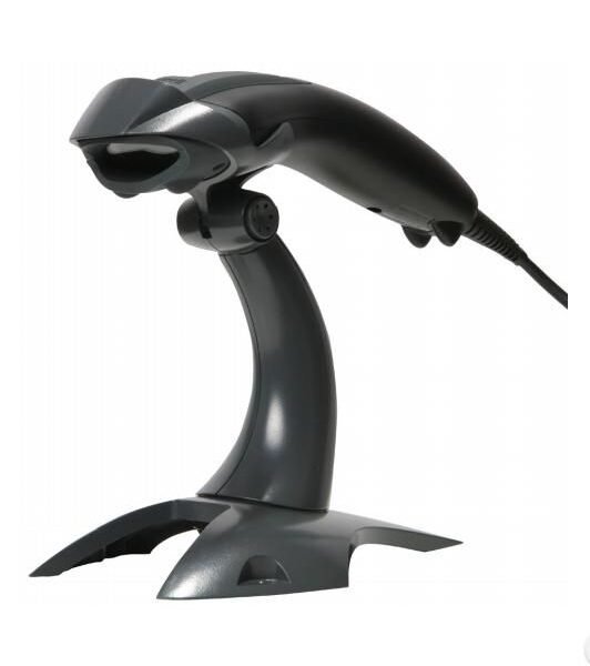 Voyager 1200g, USB kit: 1D,  black scanner, rigid  presentation stand, USB-A 3m coiled cable and docs Voyager 1200g, USB kit: 1D,