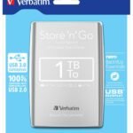 External HD 1 TB Silver 2.5 inch, 64 mm, USB 3.0