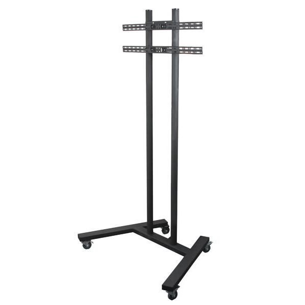 Flat Screen Floor Stand Trolley (up to 60")  Black/Black - two boxes
