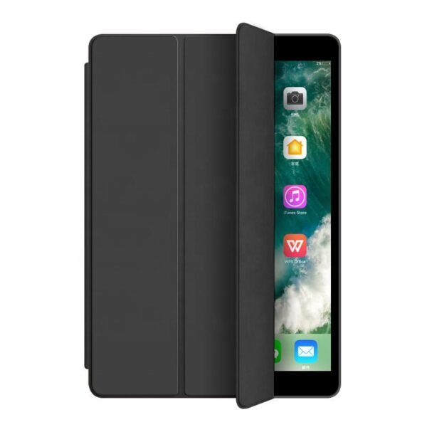 iPad 10.2 2021/2020/2019  DENVER Folio Case. Black PU  leather front with soft TPU back